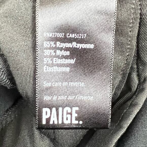 Paige Francesco Drawstring Black Jogger Pants Size Small - Picture 14 of 14